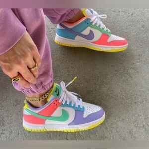 Nike Multicolor Sneakers with White Base